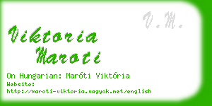 viktoria maroti business card