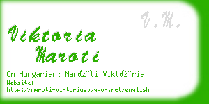 viktoria maroti business card